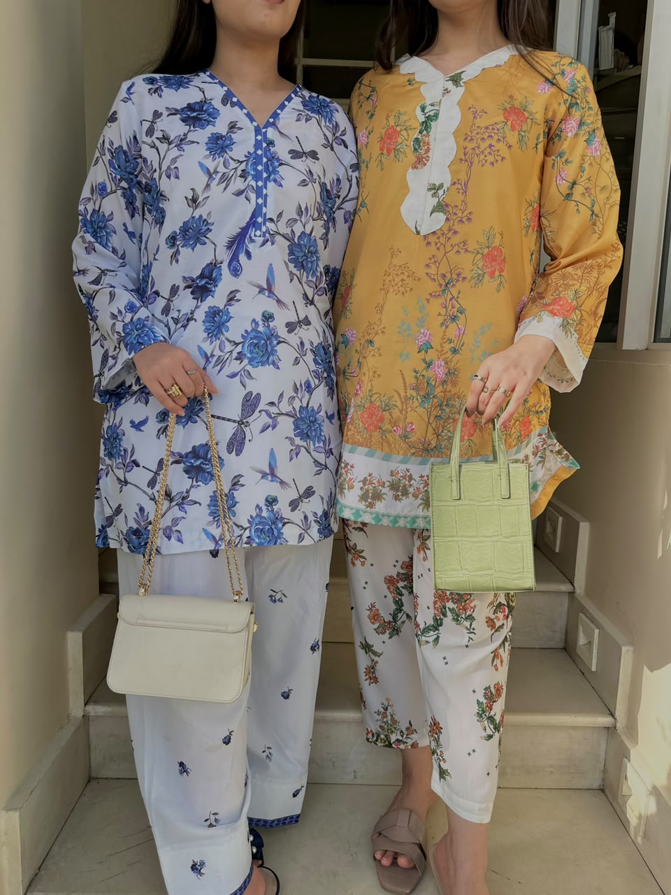 Golden Meadow – 2 Piece Blended Swiss Lawn Co-ord Set