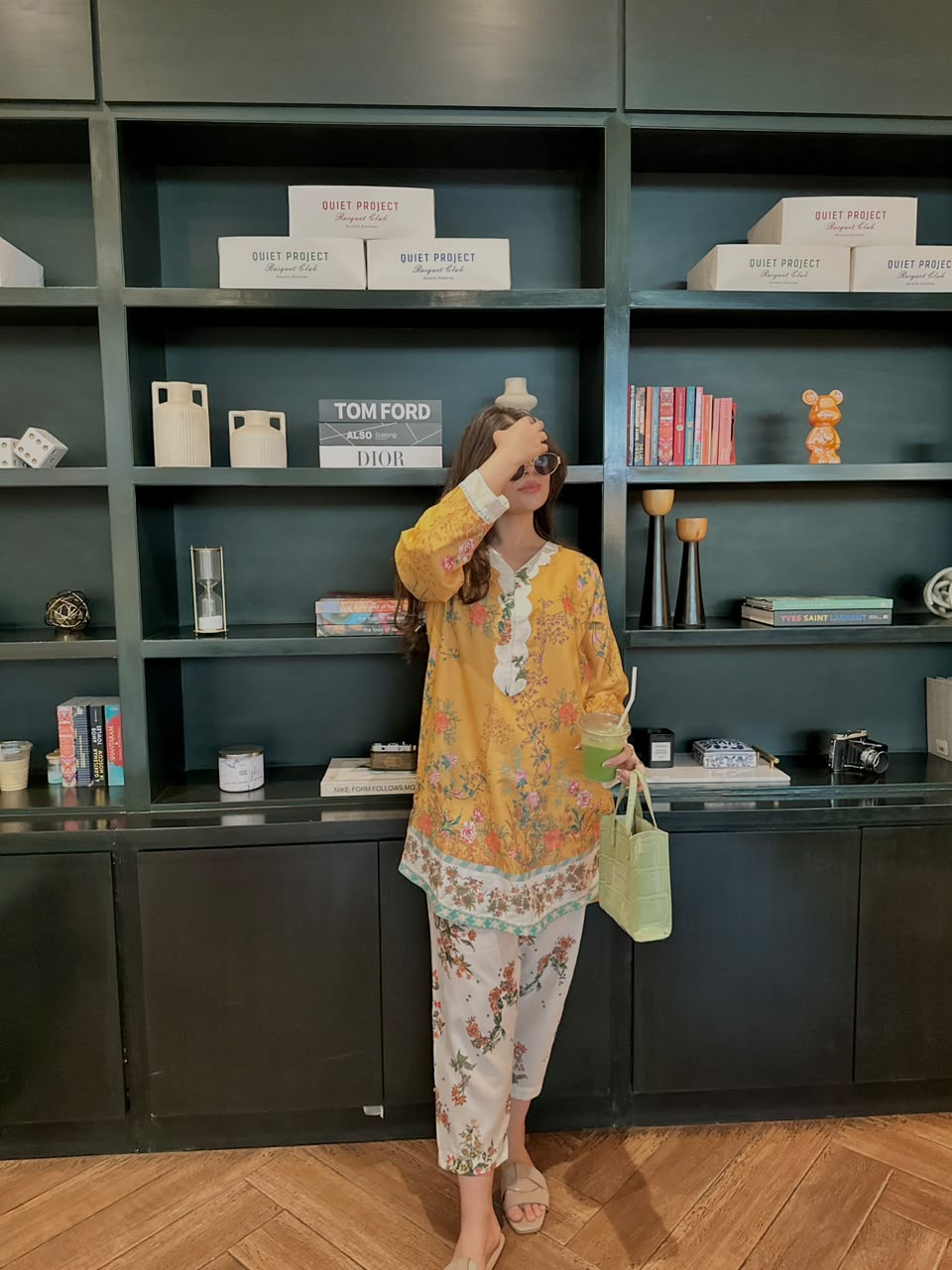 Golden Meadow – 2 Piece Blended Swiss Lawn Co-ord Set